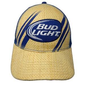 Bud Light Snapback Trucker Hat Multi One Size Adjustable Embroidered Mesh Back